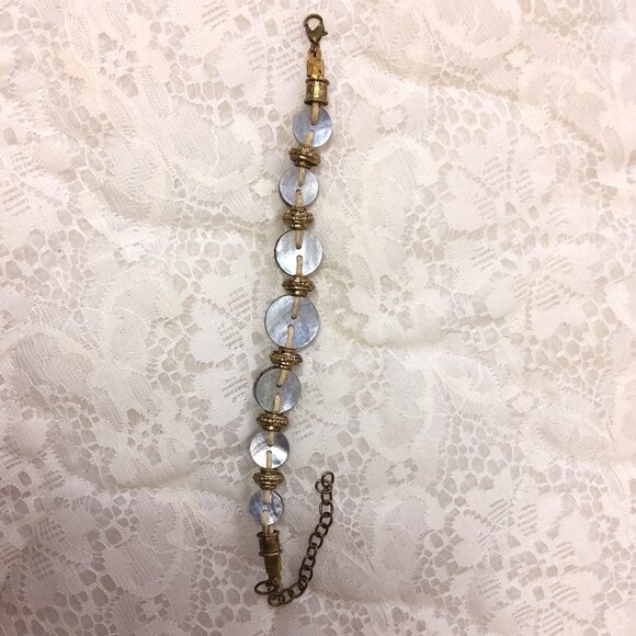 Vintage NEW Handmade Charm & Button Bangle Bracelet Women Jewelry Gifts - Picture 7 of 7